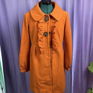B Positive Small Orange Winter Coat